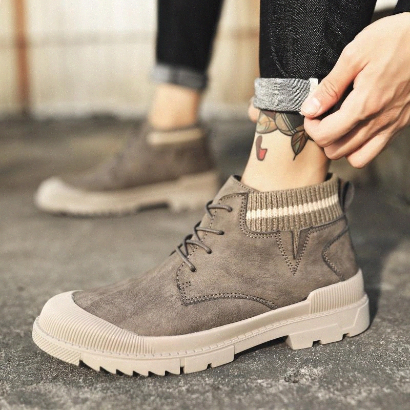 Classic Men Shoes Flyweather Casual Shoes lace up fashion high top Comfortable outdoor leather Breathabl Men s5 #VL8N 
Classic Men Shoes Flyweather Casual Shoes lace up fashion high top Comfortable outdoor leather Breathabl Men s5 #VL8N