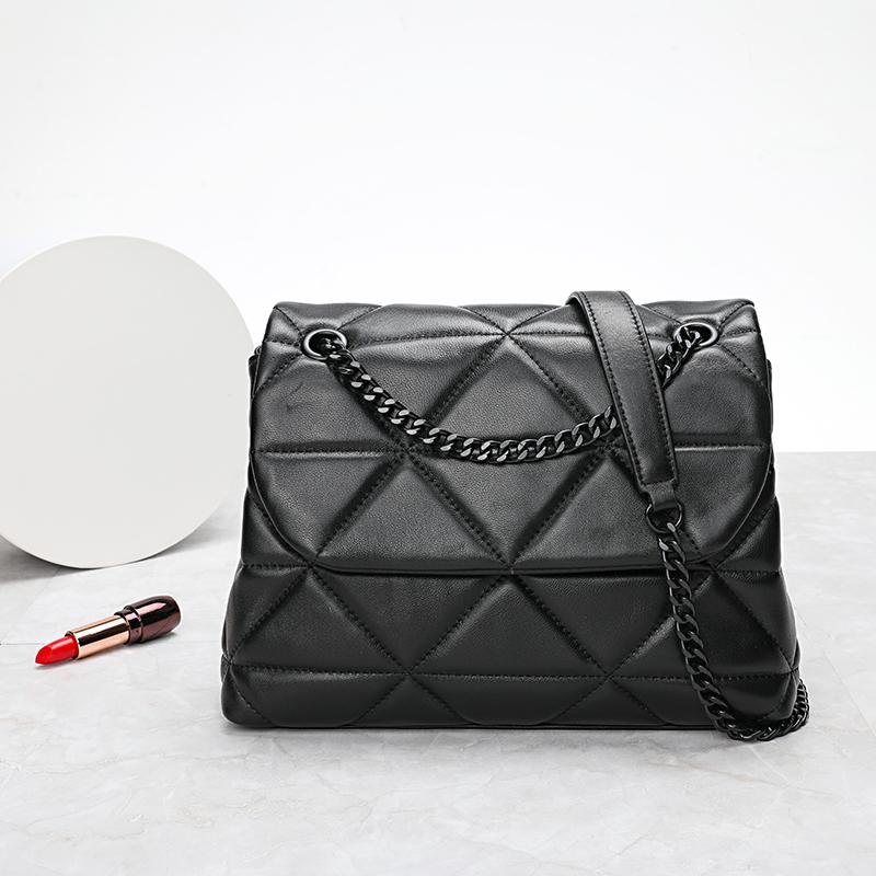 Cross Body YILINSA Sheepskin Genuine Leather Women Convertible Shoulder Bags Fashion Solid Luxury Messenger Bag Designer Female Handbag, Black
Cross Body YILINSA Sheepskin Genuine Leather Women Convertible Shoulder Bags Fashion Solid Luxury Messenger Bag Designer Female Handbag, Black