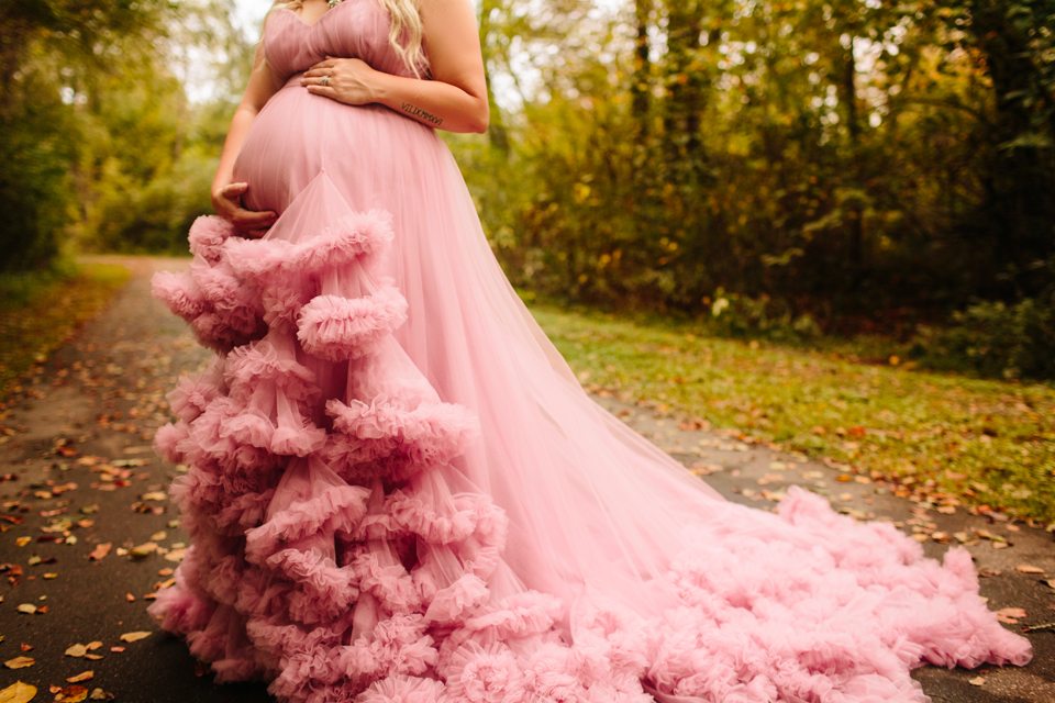 Tulle Maternity Dresses For Photo Shoot Custom Made 3D Flowers Pregnant Women Photography Props Designer Weddiing Party Sleepwear