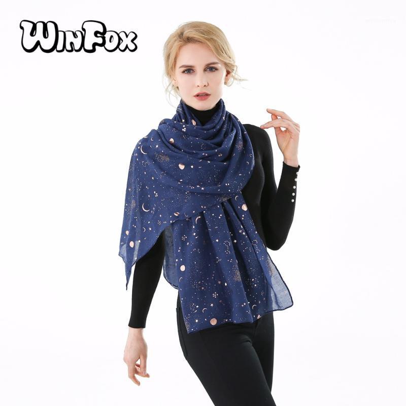 Winfox 2020 New Fashion Navy Star Moon Foil Gold Glitter Echarpe Foulard Scarf Hijab Shawl Women Ladies Spring Scarves1
Winfox 2020 New Fashion Navy Star Moon Foil Gold Glitter Echarpe Foulard Scarf Hijab Shawl Women Ladies Spring Scarves1