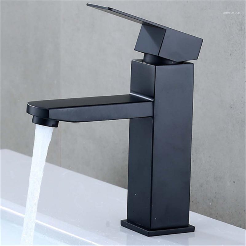 Stainless Steel Faucet Black Washbasin Faucet Hot and Cold European Style Paint Bathroom Tetragonal Single Hole Basin1
Stainless Steel Faucet Black Washbasin Faucet Hot and Cold European Style Paint Bathroom Tetragonal Single Hole Basin1
