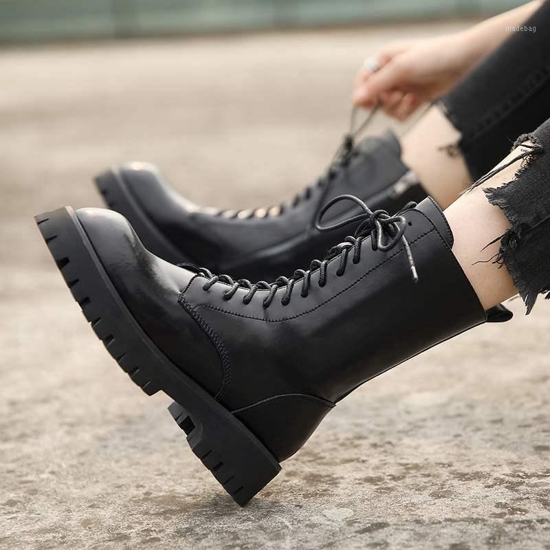 2020 new winter shoes women's ankle boots handmade motorcycle boots concise keep warm ankle zapatos mujer1, Black
2020 new winter shoes women's ankle boots handmade motorcycle boots concise keep warm ankle zapatos mujer1, Black
