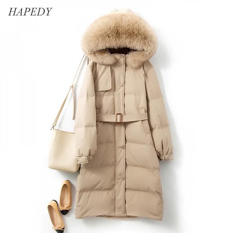 HAPEDY Fashion Long Winter Coat Female Hooded Parka Women Fur Collar Cotton Padded Jacket Solid Sashes Chic Coat Outwear 2020, Beige
HAPEDY Fashion Long Winter Coat Female Hooded Parka Women Fur Collar Cotton Padded Jacket Solid Sashes Chic Coat Outwear 2020, Beige