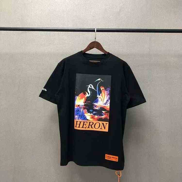 Same Crane Heron High Hp Street Yifan Beauty Short Sleeve Night Heron Loose T-shirt, White
Same Crane Heron High Hp Street Yifan Beauty Short Sleeve Night Heron Loose T-shirt, White