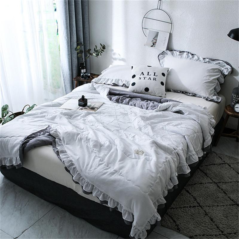 Home textile Korean wihte Summer comforter patchwork quilt 150*200cm 200*230cm soft blue blanket thin comforter full queen king, White
Home textile Korean wihte Summer comforter patchwork quilt 150*200cm 200*230cm soft blue blanket thin comforter full queen king, White