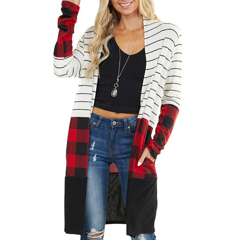 Winter Woman Fashion Long-sleeved 2021 Leopard Open Striped Card Sweater Straight Mid-length Fashion Casual Ladies Coating, Green
Winter Woman Fashion Long-sleeved 2021 Leopard Open Striped Card Sweater Straight Mid-length Fashion Casual Ladies Coating, Green