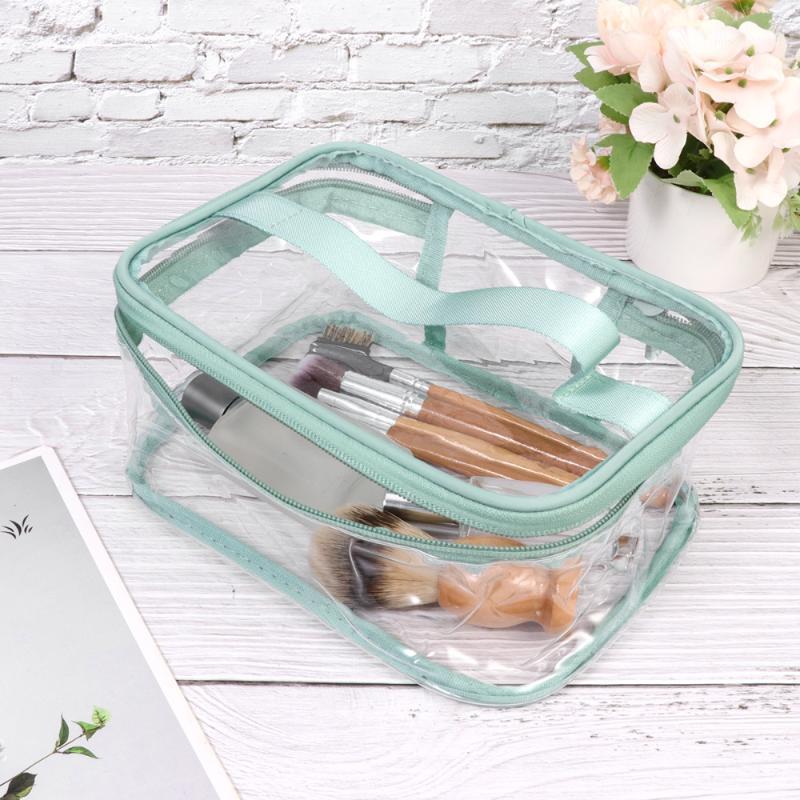 1PC Transparent Cosmetic Bag Travel Bulk Wash Bag Jelly PVC Waterproof Cloth Storage for Women (Dark Red)1, Black
1PC Transparent Cosmetic Bag Travel Bulk Wash Bag Jelly PVC Waterproof Cloth Storage for Women (Dark Red)1, Black