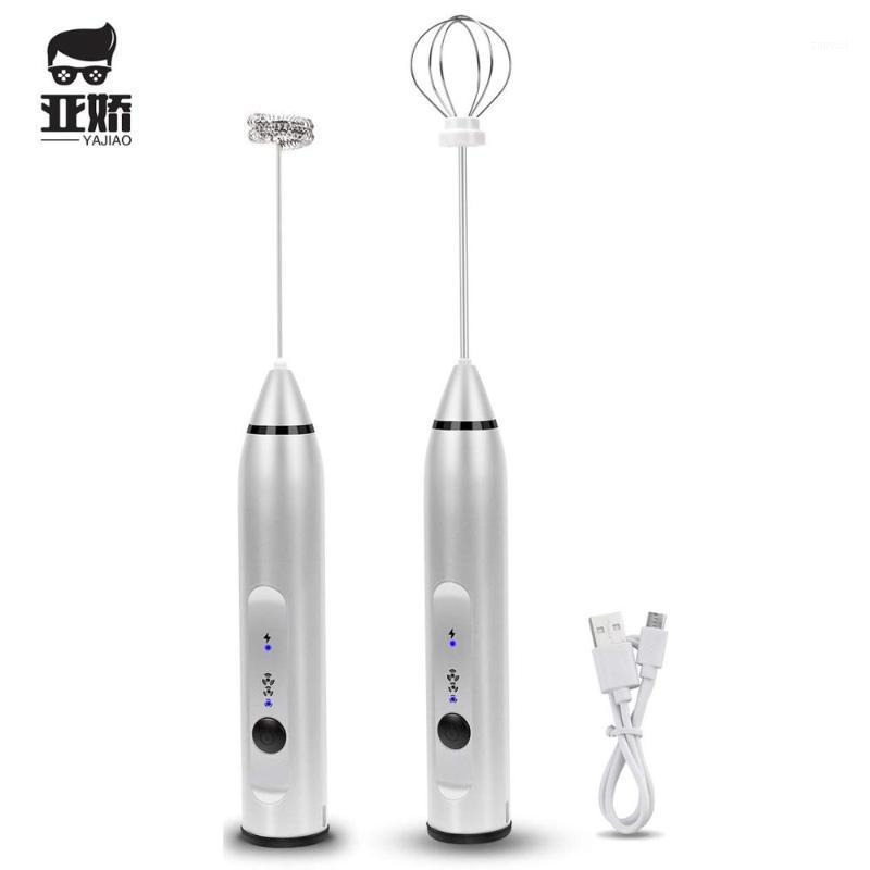 YAJIAO USB 3 Speeds Electric Milk Frother Coffee Durable Drink Mixer Rechargeable with 2 Whisks For Handheld Foam Maker Latte1
YAJIAO USB 3 Speeds Electric Milk Frother Coffee Durable Drink Mixer Rechargeable with 2 Whisks For Handheld Foam Maker Latte1