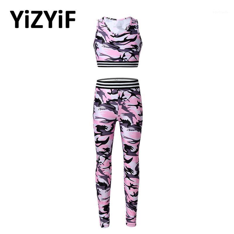 Kids Grils Camouflage Printed Tracksuit Outfit Sleeveless Sport Bra Tops Dance Crop Top Tank With Leggings Pants Sportswear Set1, Green
Kids Grils Camouflage Printed Tracksuit Outfit Sleeveless Sport Bra Tops Dance Crop Top Tank With Leggings Pants Sportswear Set1, Green