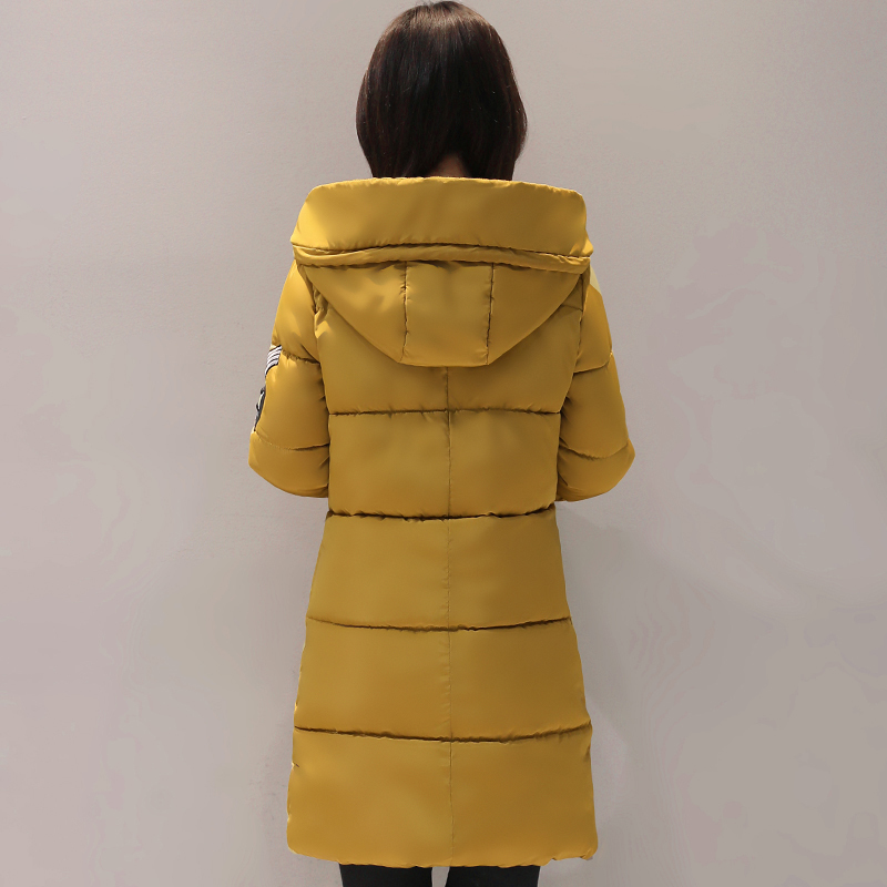 Winter jacket women Thick Long Womens Parkas Hooded Female Outwear Coat Cotton Padded Snow Wear Medium-Long 201019