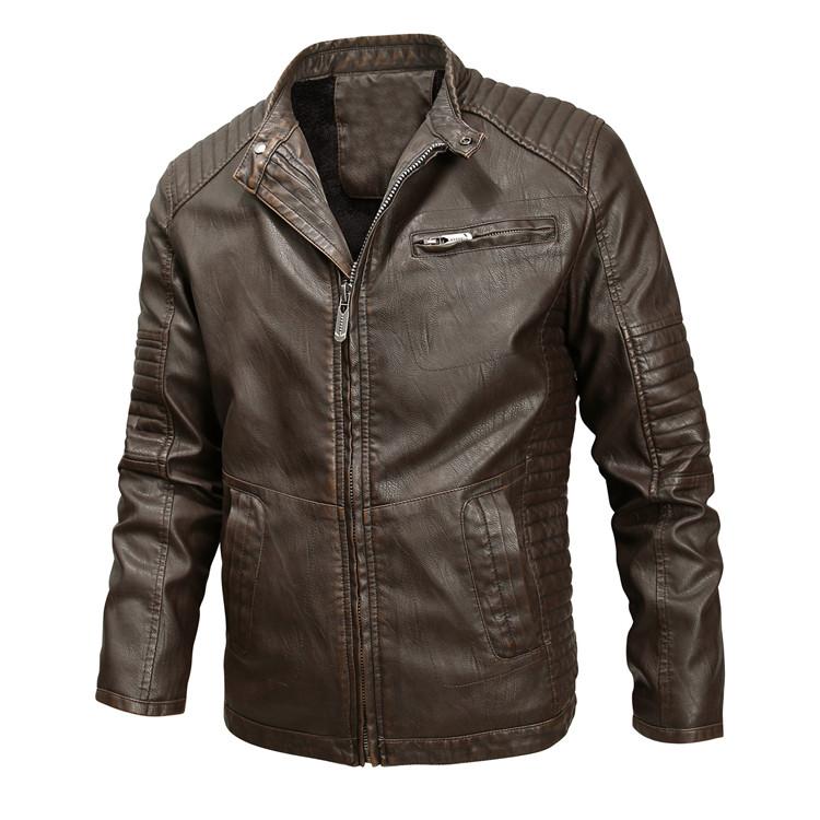 New Jacket Men Motorcycle Jackets Autumn Casual Biker PU Leather Coats Slim Fit Mens Brand Clothing J6T773, Black
New Jacket Men Motorcycle Jackets Autumn Casual Biker PU Leather Coats Slim Fit Mens Brand Clothing J6T773, Black