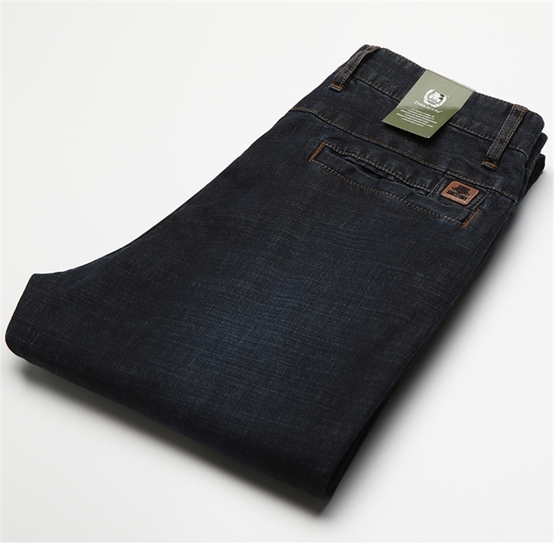 Icpans Denim Jeans Men Casual Business Thin Summer Black Jeans For Man Straight…