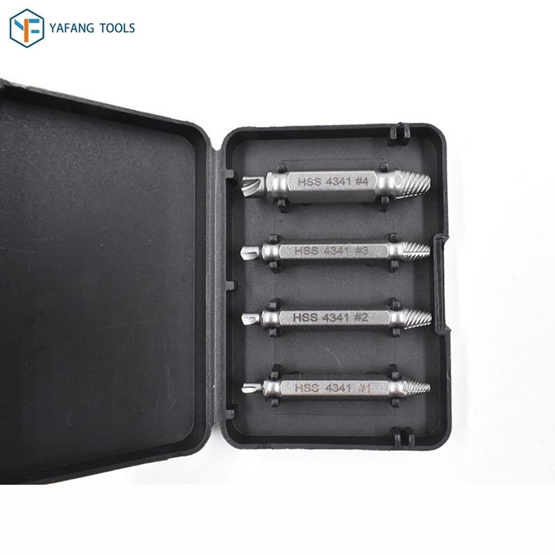 4pc/set HSS Damaged Screw Extractor Out Remover Broken Bolt Stud Removal Tool Kit #1 #2 #3 #4 Power Tools
4pc/set HSS Damaged Screw Extractor Out Remover Broken Bolt Stud Removal Tool Kit #1 #2 #3 #4 Power Tools