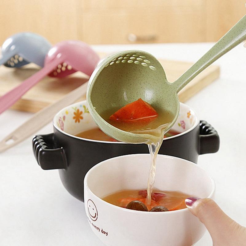 Hot Selling 2 in 1 Long Handle Soup Spoon Home Strainer Cooking Colander Kitchen Scoop Plastic Ladle Tableware
Hot Selling 2 in 1 Long Handle Soup Spoon Home Strainer Cooking Colander Kitchen Scoop Plastic Ladle Tableware