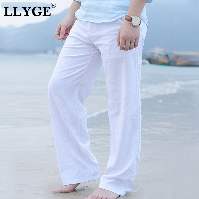 Cotton Linen Wide Leg Men's Long Pants Black Leisure Male Loose Straight Trousers Summer Streetwear Casual Men Bottoms 201126
Cotton Linen Wide Leg Men's Long Pants Black Leisure Male Loose Straight Trousers Summer Streetwear Casual Men Bottoms 201126