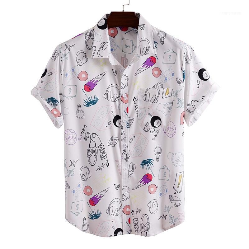 Men Casual Graffiti Printed Shirt Short Sleeve Turn-down Collar Hawaiian Streetwear Fashion Korean Brand Shirts Men Party Blouse1, White
Men Casual Graffiti Printed Shirt Short Sleeve Turn-down Collar Hawaiian Streetwear Fashion Korean Brand Shirts Men Party Blouse1, White