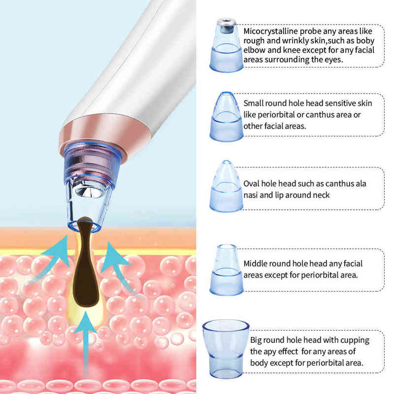 NXY Face Care Devices Face Nose Acne Black Dot Pimple Blackhead Remover Electric Vacuum Cleaner Pore Skin Care Tools Machine 0222