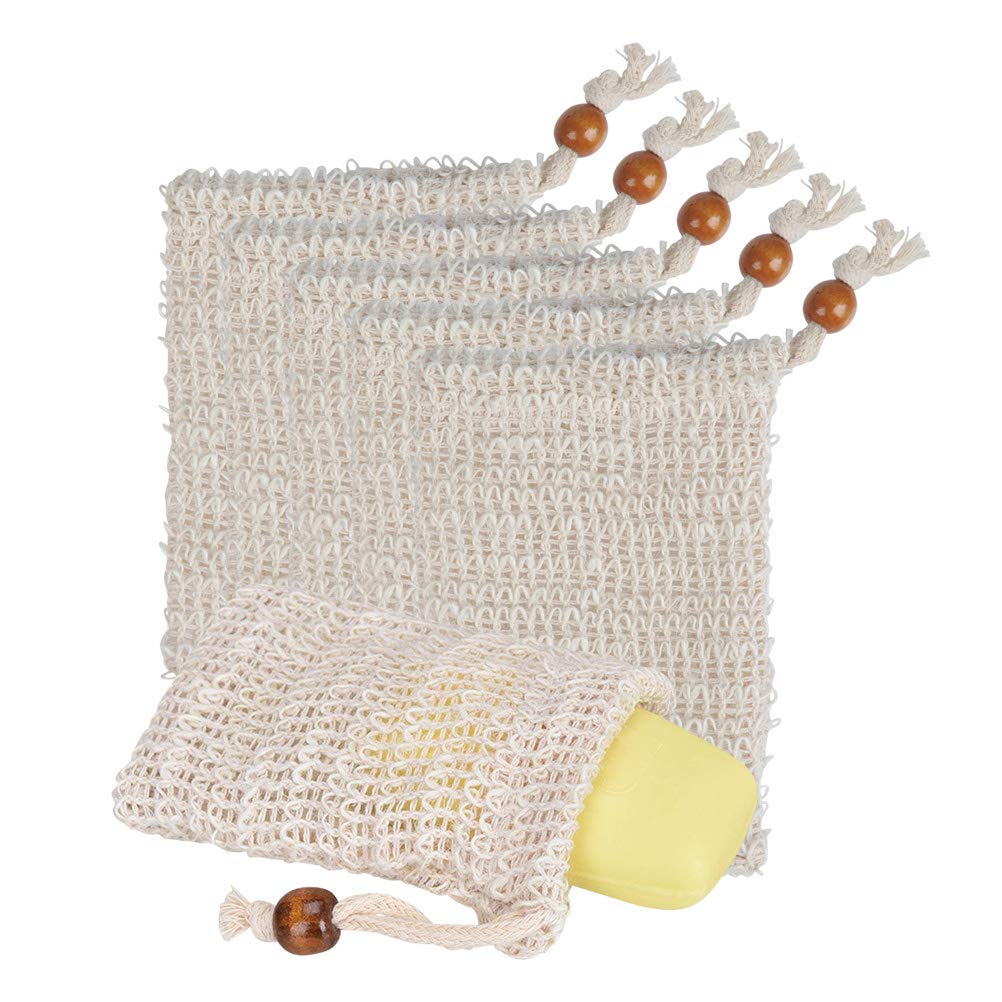 50 Pack Soap Exfoliating Bag Natural Soap Saver Hand Made Sisal Mesh Bag with Drawstring for Bath Shower Use
50 Pack Soap Exfoliating Bag Natural Soap Saver Hand Made Sisal Mesh Bag with Drawstring for Bath Shower Use