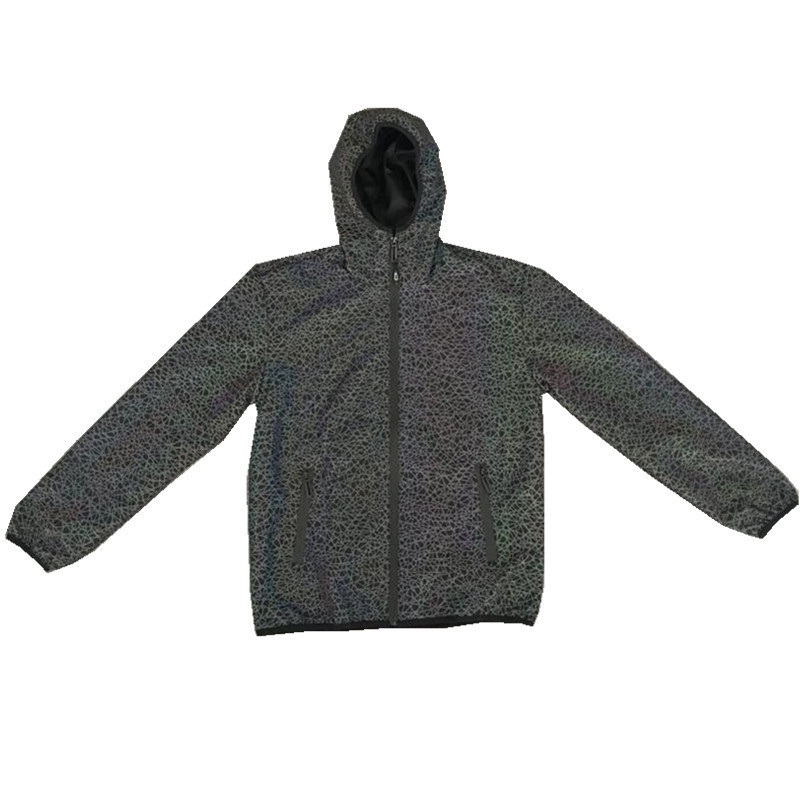 KIOVNO Men's Colorful Reflective Night Jackets Coats Hip Hop Light Reflective Jackets Outwear For Male Clothing T200502
