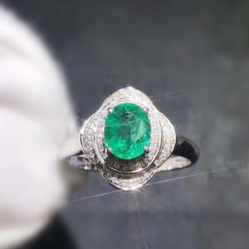 Cluster Rings Natural Real Emerald Luxury Ring Per Jewelry 6*7mm 1.1ct Gemstone 925 Sterling Silver Fine J210634, Golden;silver
Cluster Rings Natural Real Emerald Luxury Ring Per Jewelry 6*7mm 1.1ct Gemstone 925 Sterling Silver Fine J210634, Golden;silver