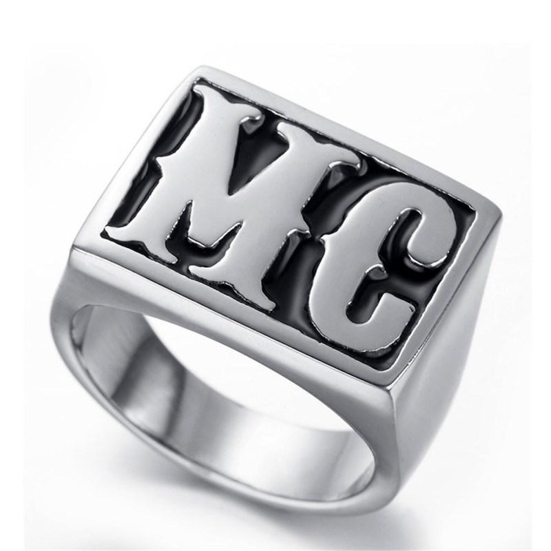 Fashion trend hip-hop style male ring letters MC shape men's stainless steel rings wear accessories for parties and competitions
Fashion trend hip-hop style male ring letters MC shape men's stainless steel rings wear accessories for parties and competitions