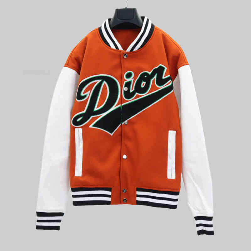 2021 High Autumn Winter New Product Positioning Towel Embroidered Letters Contrast Stitching Baseball Jacket Men's and Women's, Black;brown
2021 High Autumn Winter New Product Positioning Towel Embroidered Letters Contrast Stitching Baseball Jacket Men's and Women's, Black;brown