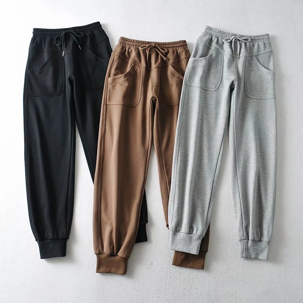 2021 New Sportswear Women's Ins European and American Fashion Pocket Stitching Elastic Waist Small Leg Harem Pants Casual Corset Jjqi, Gray
2021 New Sportswear Women's Ins European and American Fashion Pocket Stitching Elastic Waist Small Leg Harem Pants Casual Corset Jjqi, Gray