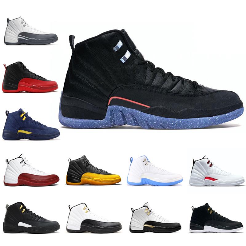 12s size shoes trainer Dark concord Lagoon Pulse OV basketball Black Taxi mens sneaker sport fashion Royalty 40-47 Fkuoc