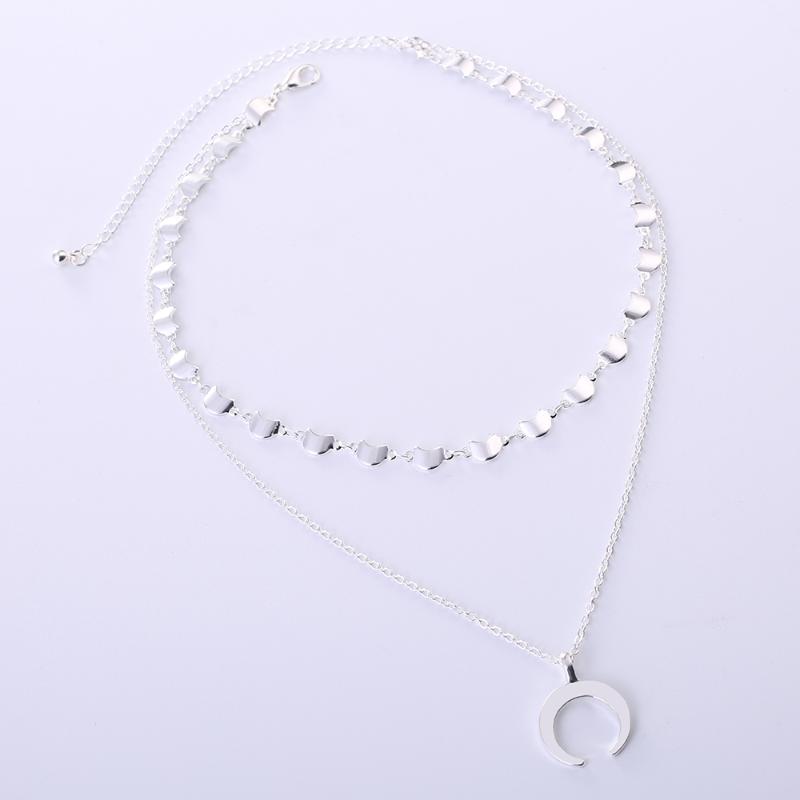 FOMALHAUT Fashion Simple Multi-layered horn chain Necklace Long Strip Moon Pendant Necklaces Women 2020 Jewelry XS-05
FOMALHAUT Fashion Simple Multi-layered horn chain Necklace Long Strip Moon Pendant Necklaces Women 2020 Jewelry XS-05