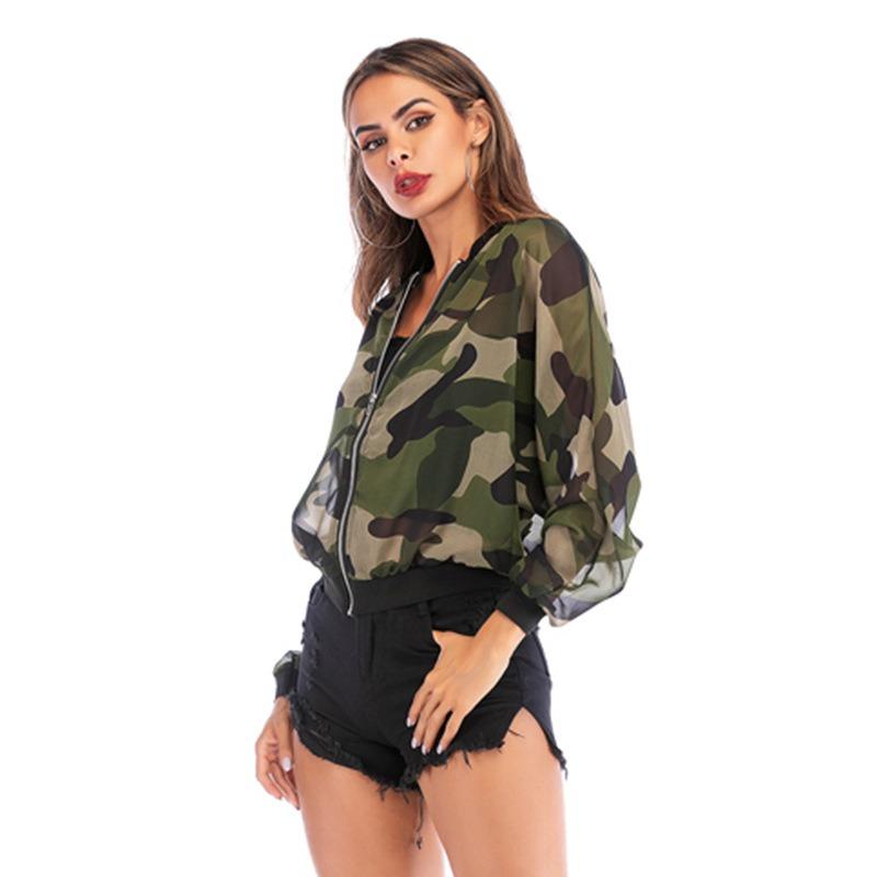 Summer Autumn Women' Sun Proof Jacket O-Neck Zipper Long Sleeve StreetWear Coats Female COMA Print Casual Cargdin Coat, Camo
Summer Autumn Women' Sun Proof Jacket O-Neck Zipper Long Sleeve StreetWear Coats Female COMA Print Casual Cargdin Coat, Camo