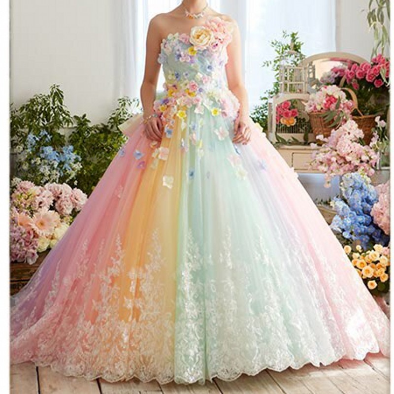 Pretty Colorful Rainbow Tutu Prom Dresses 3D Flower Lace Puffy Ball Gowns Vestido Formatura Abiye Ruffles Evening Gowns, Beige
Pretty Colorful Rainbow Tutu Prom Dresses 3D Flower Lace Puffy Ball Gowns Vestido Formatura Abiye Ruffles Evening Gowns, Beige