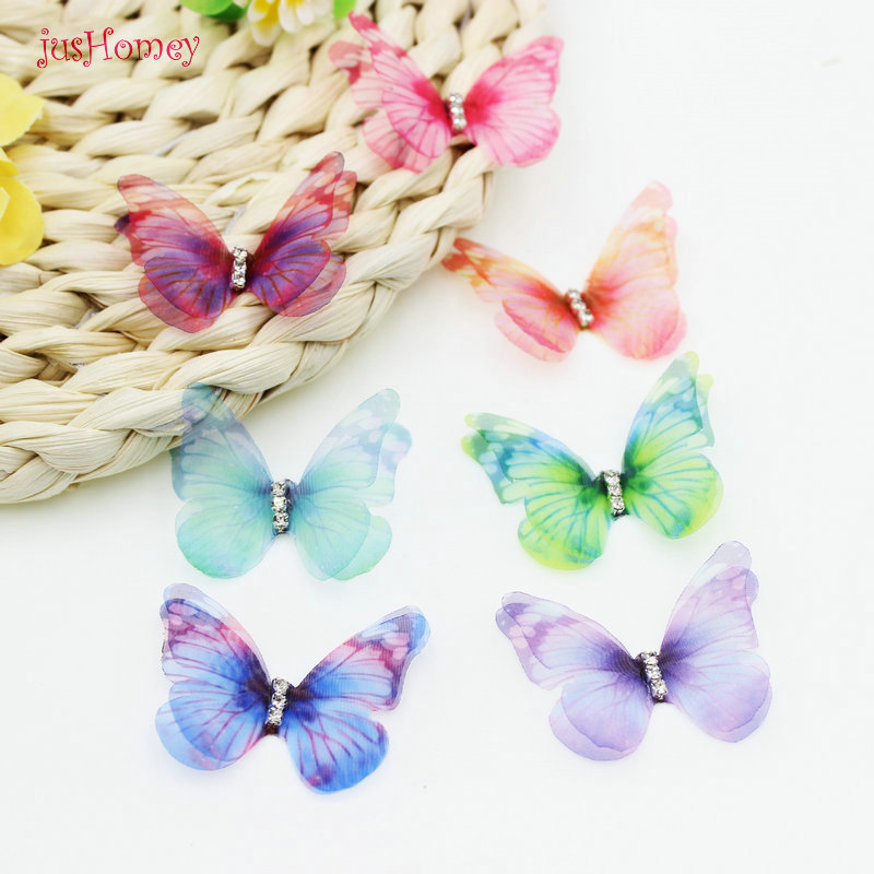 Gradient Color Organza Fabric Butterfly Appliques 38mm Translucent Chiffon Butterfly for Party Decor Doll Embellishment 200929
Gradient Color Organza Fabric Butterfly Appliques 38mm Translucent Chiffon Butterfly for Party Decor Doll Embellishment 200929