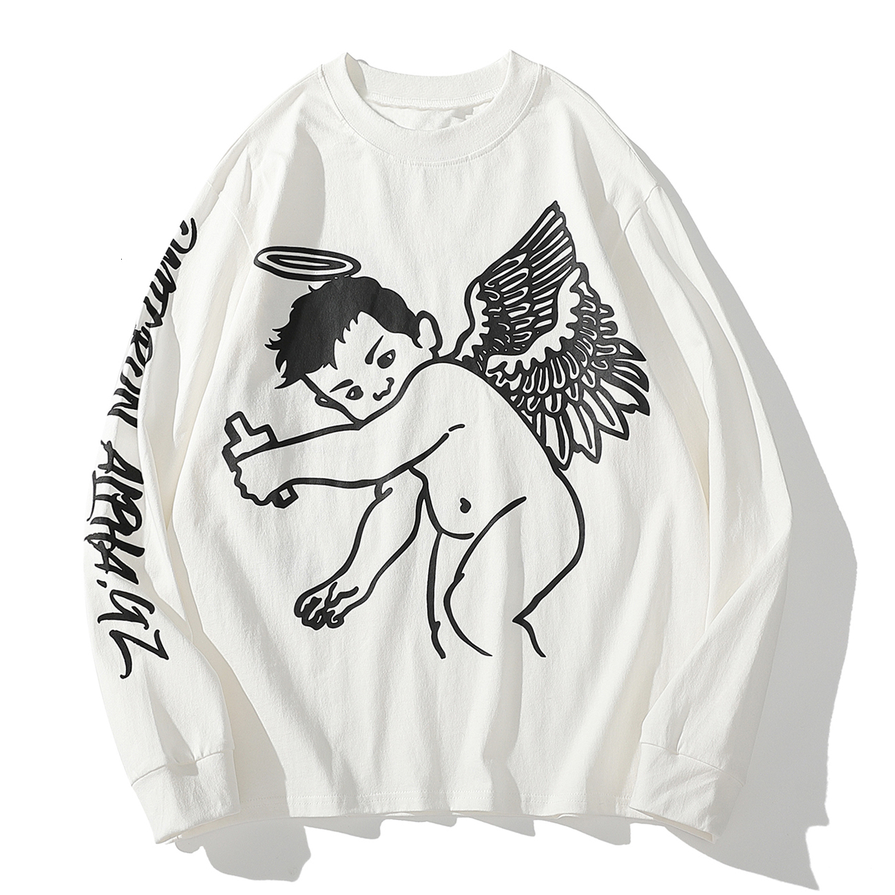 2021 New Hip Hop Loose Angel Demon Printed Long Sleeve t Autumn Harajuku Oversized Tshirt Casual Tee Shirts Nko0, Green
2021 New Hip Hop Loose Angel Demon Printed Long Sleeve t Autumn Harajuku Oversized Tshirt Casual Tee Shirts Nko0, Green