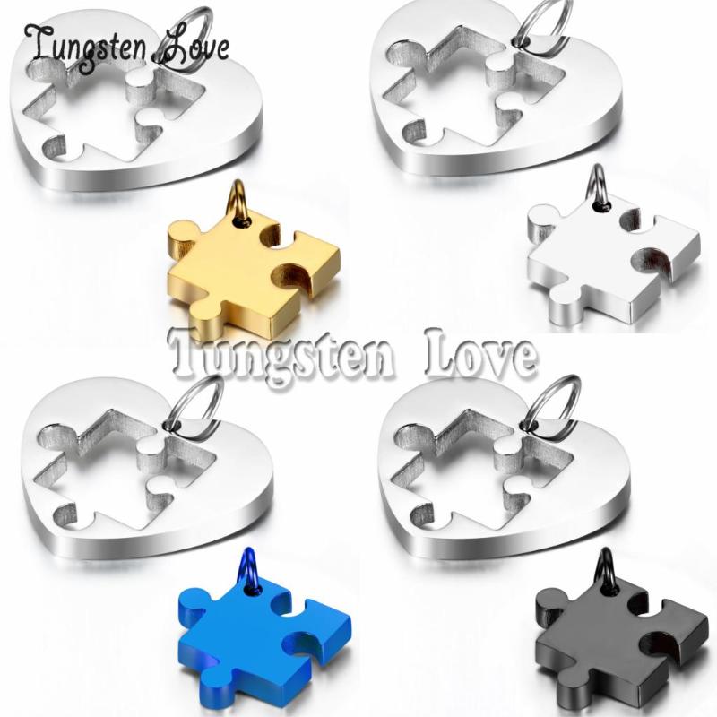 1 pair New Arrivals 2021 Necklaces Heart Puzzle Stainless Steel necklace for women men couples collares 3 colors selection
1 pair New Arrivals 2021 Necklaces Heart Puzzle Stainless Steel necklace for women men couples collares 3 colors selection