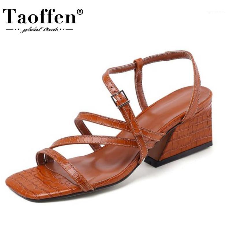 Taoffen Size 34-42 Women Real Leather Sandals Women High Heel Shoes Lady Buckle Stone Pattern Leisure Party Shoes1, Blue
Taoffen Size 34-42 Women Real Leather Sandals Women High Heel Shoes Lady Buckle Stone Pattern Leisure Party Shoes1, Blue