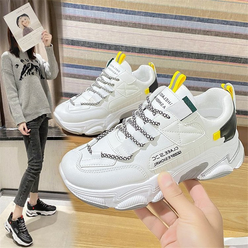 2021 New Springtime Chunky Woman Female White Girl Fashion Sport Shoes Sneakers Mujer NVTP
2021 New Springtime Chunky Woman Female White Girl Fashion Sport Shoes Sneakers Mujer NVTP