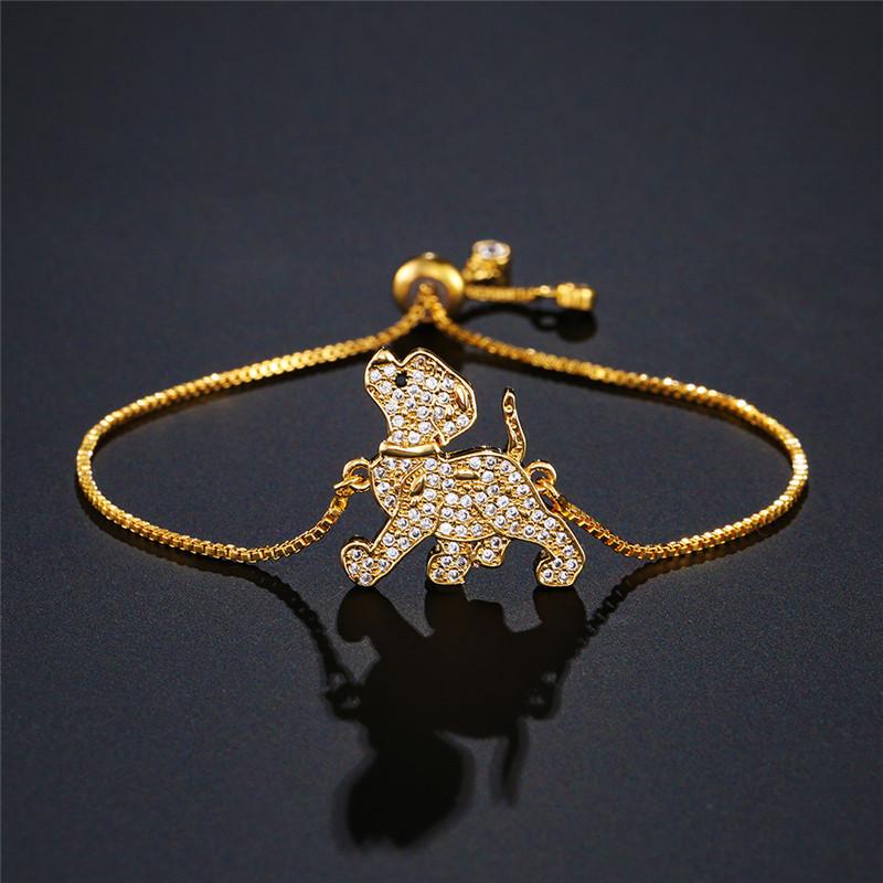 New Fashion Gold Color Lovely Dog Charm Bracelets For Women Girl Copper Chain Bracelet Adjustable Clear CZ Jewelry
New Fashion Gold Color Lovely Dog Charm Bracelets For Women Girl Copper Chain Bracelet Adjustable Clear CZ Jewelry
