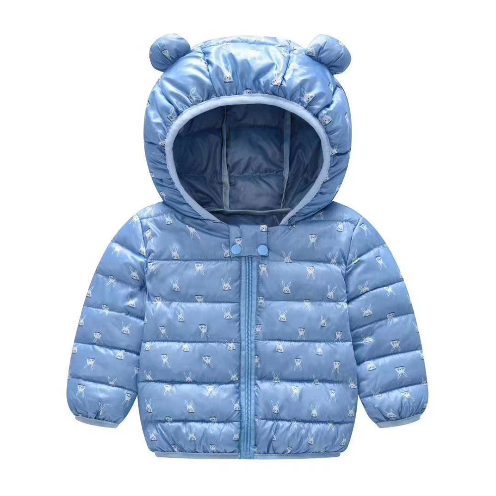 Mudkingdom Toddler Boys Girls Puffer Jackets Cute Bunny Ear Hooded Autumn Winter Long Sleeve Warm Jackets for Kids Clothes LJ201203