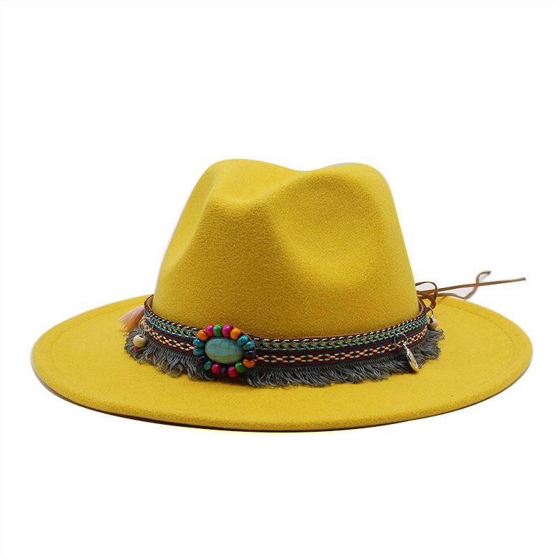 Fedora Hat Men Women Wide Brim Wool Felts Panama Hat with Ethnic Style Jazz Trilby Cap Party Formal Bowler Top Hats 58-61cm, Sm-cs-6sky blue
Fedora Hat Men Women Wide Brim Wool Felts Panama Hat with Ethnic Style Jazz Trilby Cap Party Formal Bowler Top Hats 58-61cm, Sm-cs-6sky blue