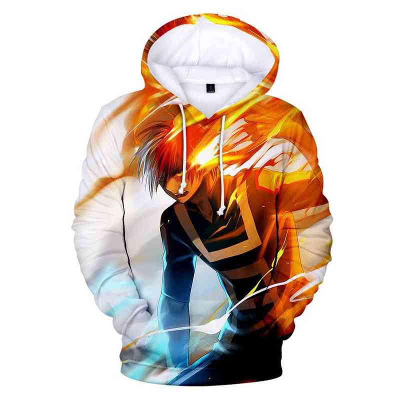 2022 Anime My Hero Academia Hoodies Sweatshirt Men/Women 3D Print Boku No Hero School College Clothing Harajuku Oversized Hoodie W220221