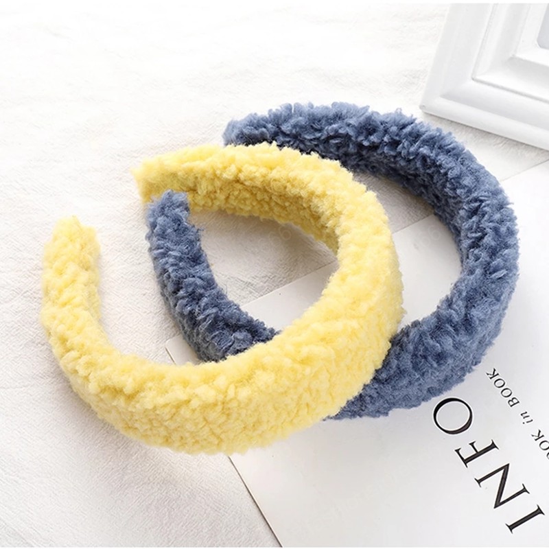Lambswool Headbands Bohemian Solid Hairband Fashion Head Hoop Women Bezel Turban Headwear Hair Accessories Girls Hair Band