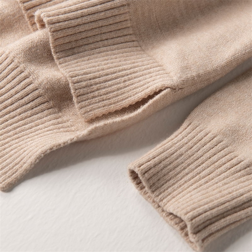 High quality turtleneck ladies winter pullover cashmere solid knit fall fashion sweater 201222