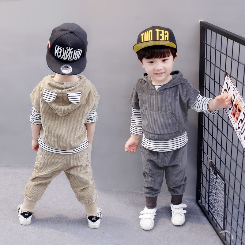 Children's clothing set winter kids clothes hoodie cute skirt + trousers set 3 pieces baby girl clothes autumn set girl clothesX1019