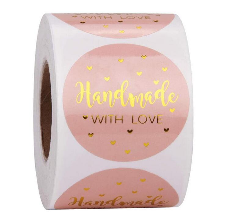 500pcs Handmade With Love Kraft Paper Stickers 25mm Pink Kraft Round Adhesive Labels Baking Wedding Party Decoration Sticker 10 sets
500pcs Handmade With Love Kraft Paper Stickers 25mm Pink Kraft Round Adhesive Labels Baking Wedding Party Decoration Sticker 10 sets