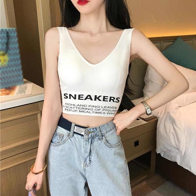Women Sports Bra Underwear Shockproof Running Gather Letters Printing With Short Knitted Suspenders V-neck Vest
Women Sports Bra Underwear Shockproof Running Gather Letters Printing With Short Knitted Suspenders V-neck Vest