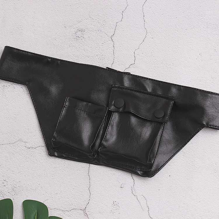 Vintage Solid Soft PU Pocket Waist Packs PUnk Street Adult Unisex Waistband purse bag Waist Belts Wide Fashion Chest Bag Packs1, Black
Vintage Solid Soft PU Pocket Waist Packs PUnk Street Adult Unisex Waistband purse bag Waist Belts Wide Fashion Chest Bag Packs1, Black