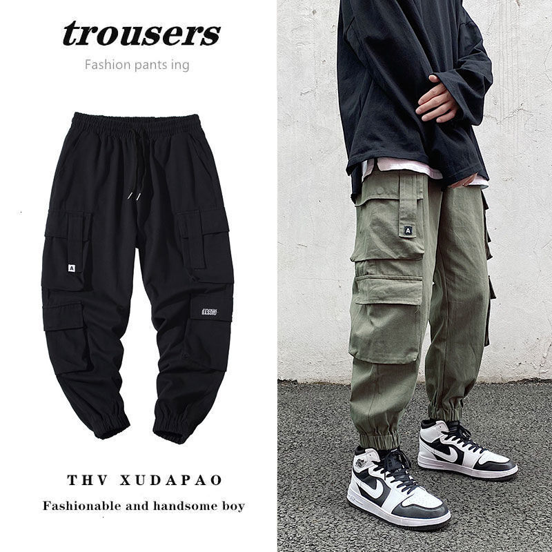 2021 Men's Solid Color Casual Cargo Autumn Winter New Man Oversize Fashion Trousers Male Streetwear Pants Hip Hop Nkh4, Black
2021 Men's Solid Color Casual Cargo Autumn Winter New Man Oversize Fashion Trousers Male Streetwear Pants Hip Hop Nkh4, Black