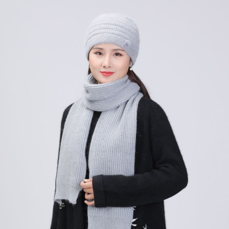 Winter Hats For Women Wool 2020 High Quality Fashion Elegant New Winter Knitted Hat Scarf Female Beanies Skullies Bonnet Suit, Leather purple
Winter Hats For Women Wool 2020 High Quality Fashion Elegant New Winter Knitted Hat Scarf Female Beanies Skullies Bonnet Suit, Leather purple