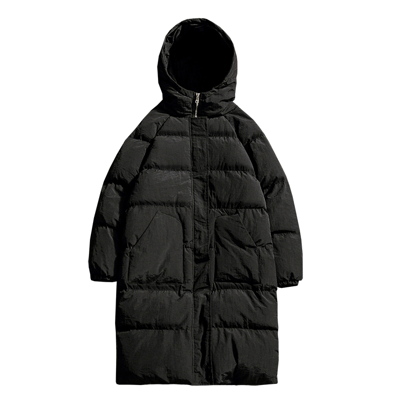 High Quality Winter Jacket Men Hooded Thicken Warm Parka Coat Casual Slim Mens Overcoat Long Slim Cotton padded jacket M-5XL 201128