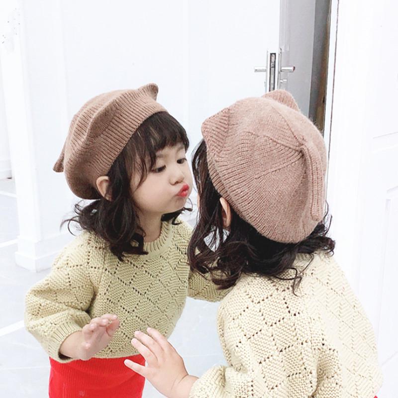 Winter children Thick warm crochet berets caps New boy girl baby artist pumpkin hats Cat ear shape gorros, Pink
Winter children Thick warm crochet berets caps New boy girl baby artist pumpkin hats Cat ear shape gorros, Pink